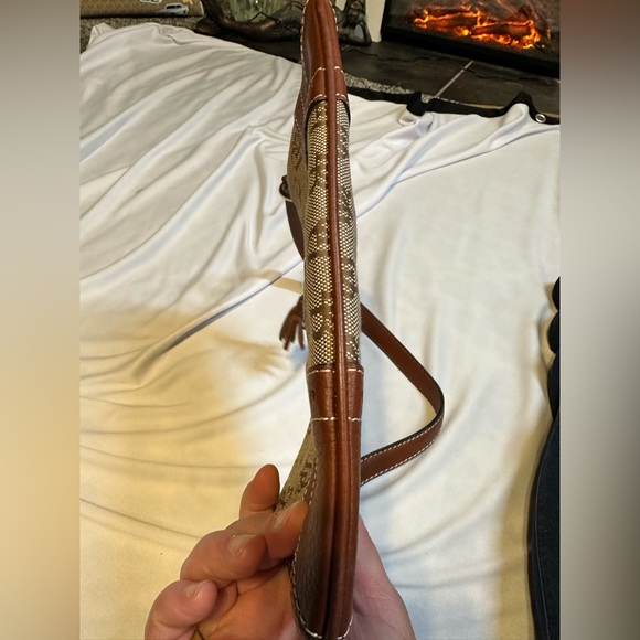 Dooney & Bourke NWOT satchel.  Classic Dooney style with leather handle/trim. - Picture 10 of 11